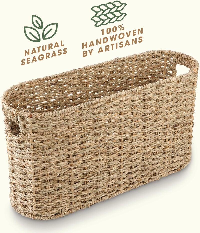 84ECO Seagrass Toilet Paper Storage Basket - Image 4